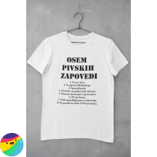 Majica - Osem pivskih zapovedi Majica - Osem pivskih zapovedi